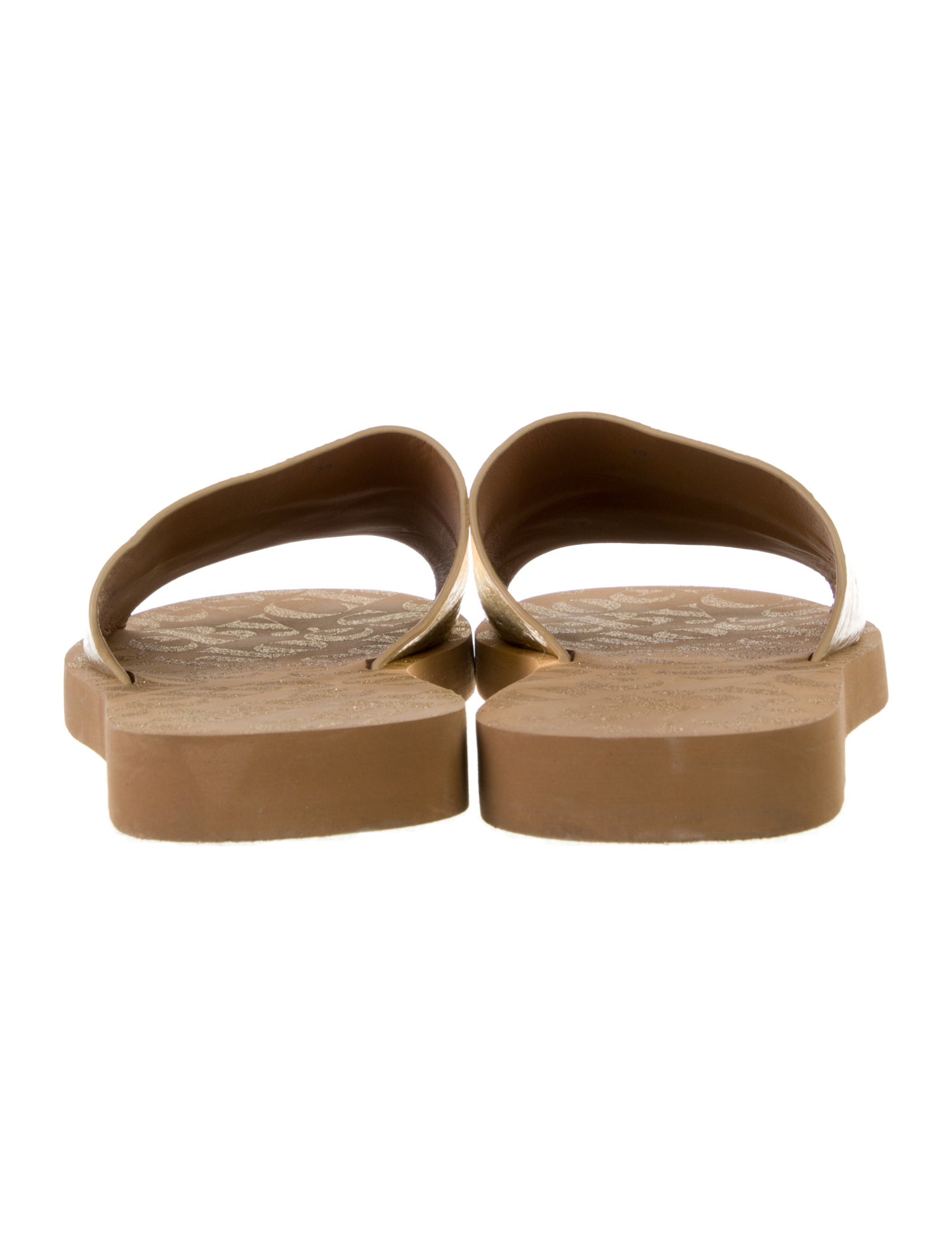 See by Chloé Patent Leather Slides